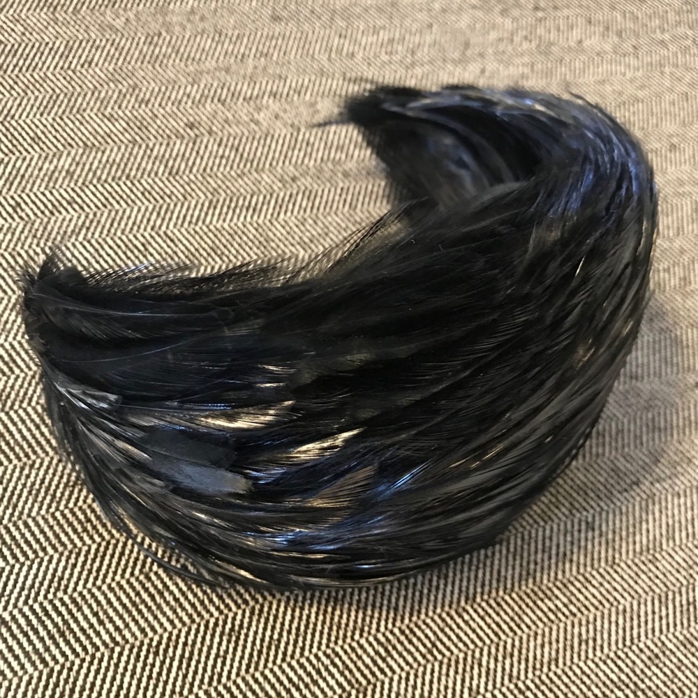 Vintage 1950s Feather Half Hat Fascinator